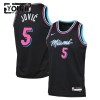 Dječji NBA Dres Miami Heat Nikola Jovic Nike 2025-26 City Edition Crno Swingman